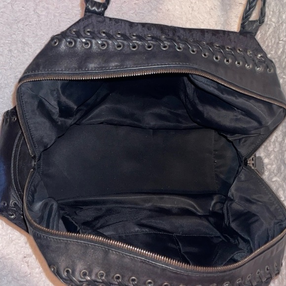 Christian Dior Diorissimo Whipstitch Oblique Heart Charm Shoulder Bag Black - Picture 13 of 16